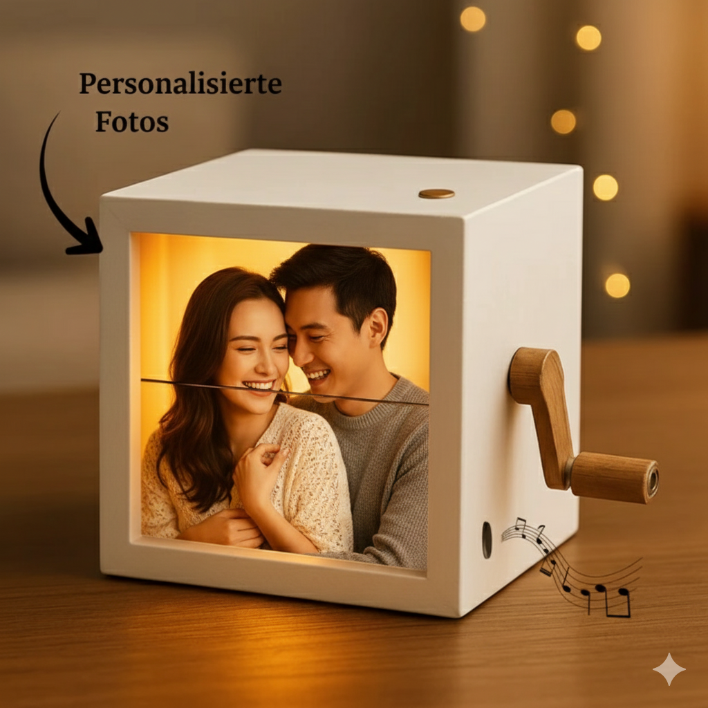 Personalisierte Foto Box mit Licht